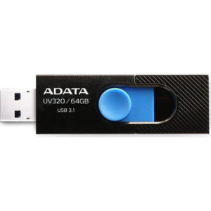 Adata DashDrive UV320 64GB USB 3.2 Stick Μαύρο AUV320 64G RBKBL
