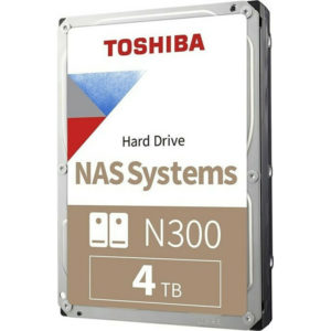 Εσωτερικός Σκληρός Δίσκος Toshiba N300 Bulk 4TB HDD 3.5 SATA III 7200rpm 128MB Cache HDWG440UZSVA