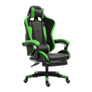 Καρέκλα Gaming με Υποπόδιο Green Herzberg HG 8080GRN