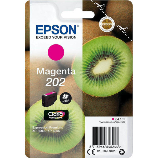 Μελάνι Epson Inkjet 202 Magenta C13T02F34010