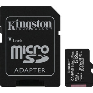 kingston micro secure digital 512gb microsdxc canvas