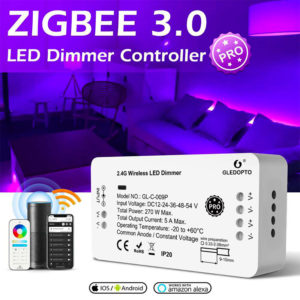 gledopto led strip controller zigbee works with philips